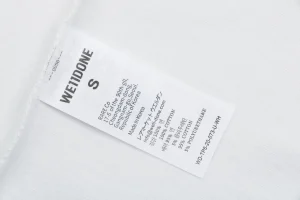 We11done Gradient Logo Graphic T-Shirt White Wash label