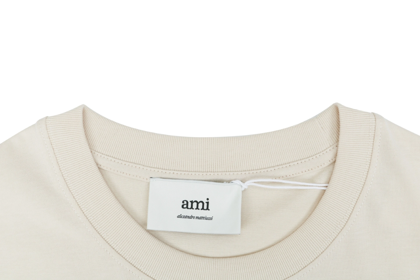 AMI Floral Letter Appliqué T-Shirt Collar