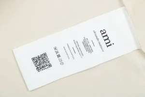 AMI Floral Letter Appliqué T-Shirt Wash label