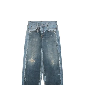 Acne Studios 1981M Trompe-l’œil Distressed Wide-Leg Jeans