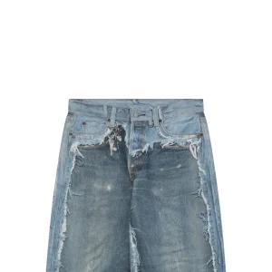 Acne Studios 1981M Trompe-l’œil Distressed Wide-Leg Jeans