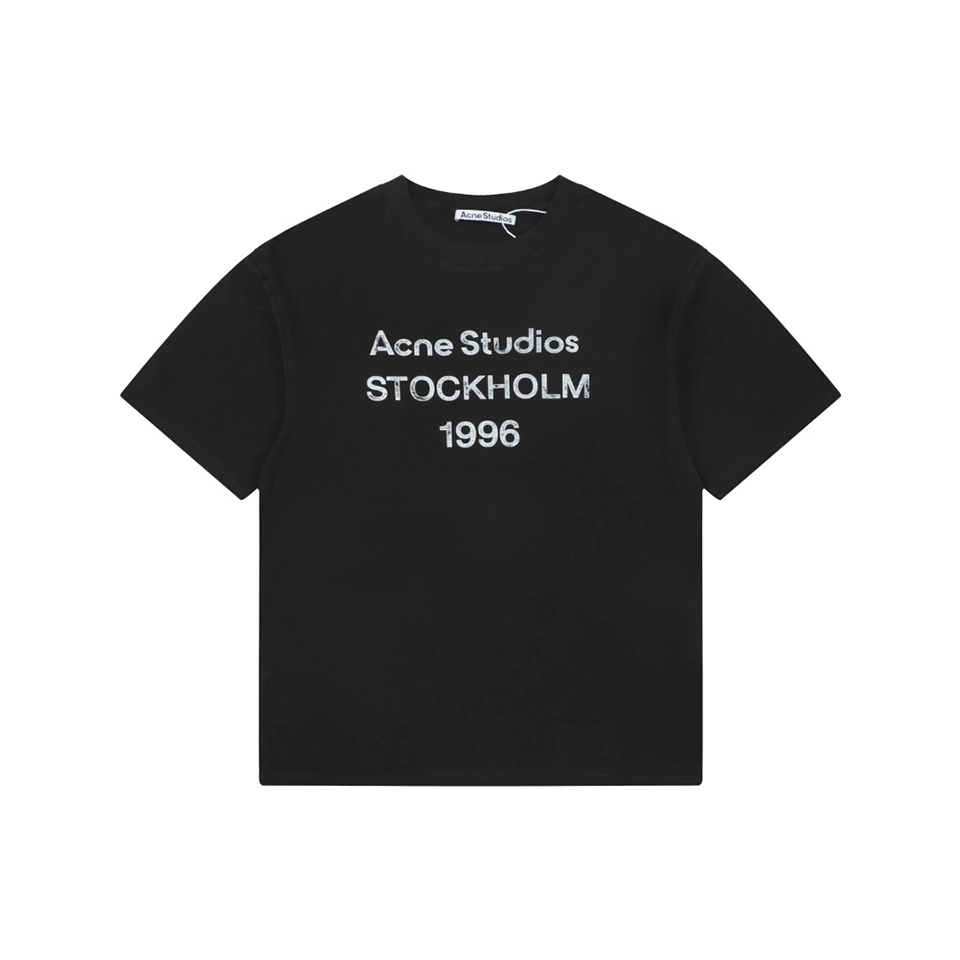 Acne Studios 1996 Distressed Logo T-Shirt Front view