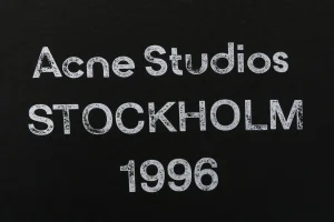 Acne Studios 1996 Distressed Logo T-Shirt Front Print
