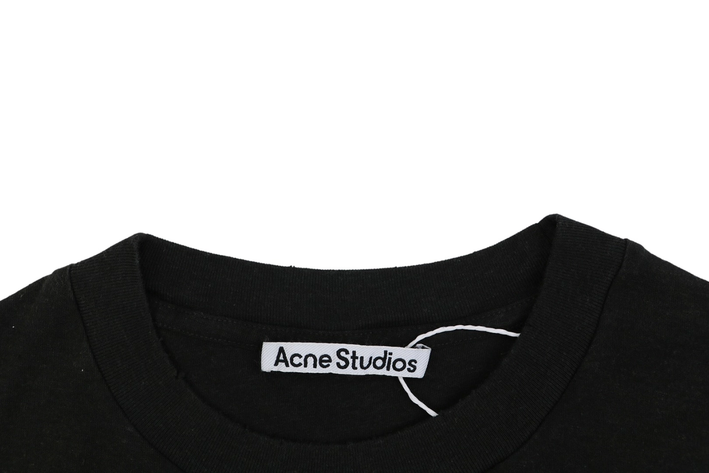 Acne Studios 1996 Distressed Logo T-Shirt Collar