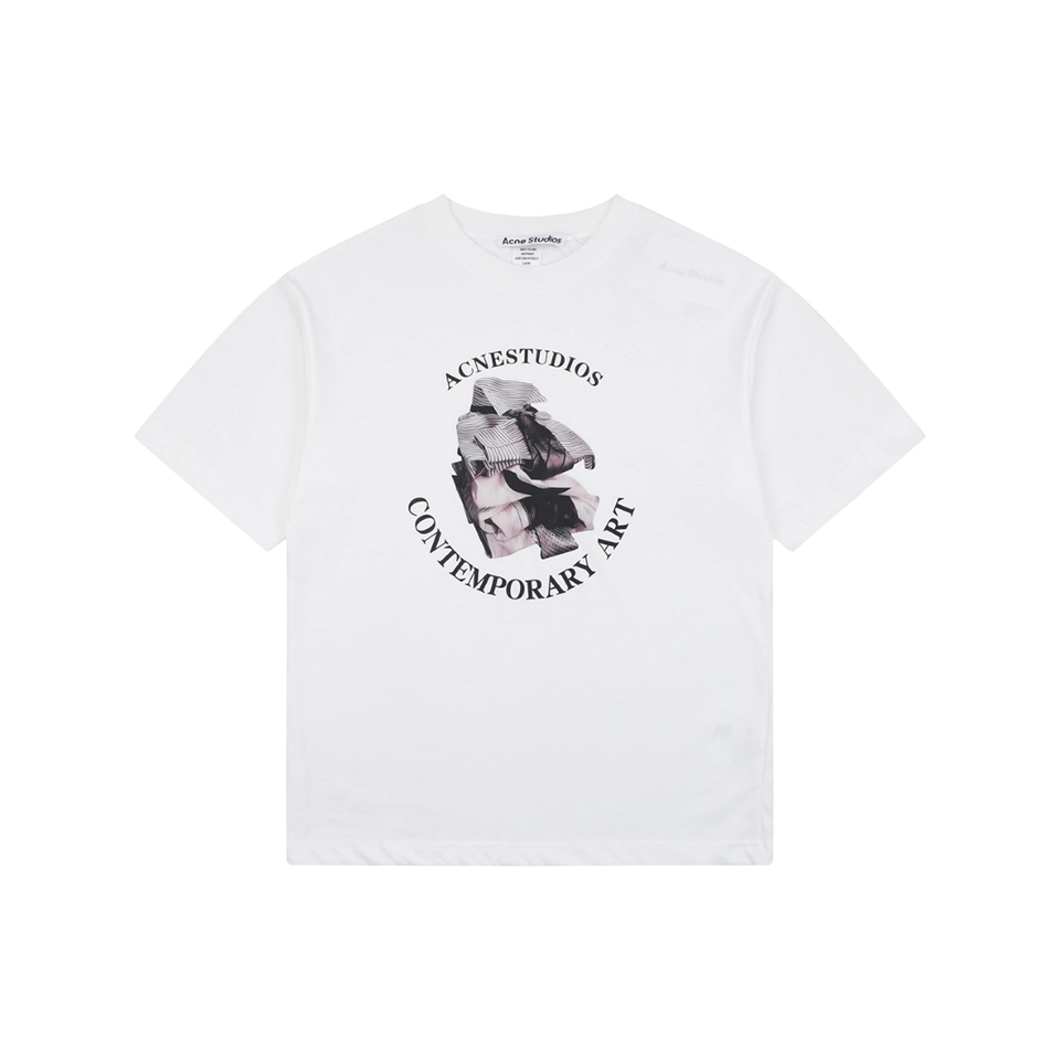 Acne Studios Contemporary Art Graphic T-Shirt Front view