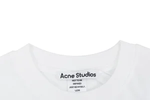 Acne Studios Contemporary Art Graphic T-Shirt Collar