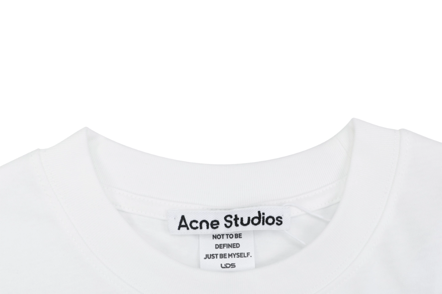 Acne Studios Contemporary Art Graphic T-Shirt Collar