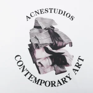 Acne Studios Contemporary Art Graphic T-Shirt Front Print
