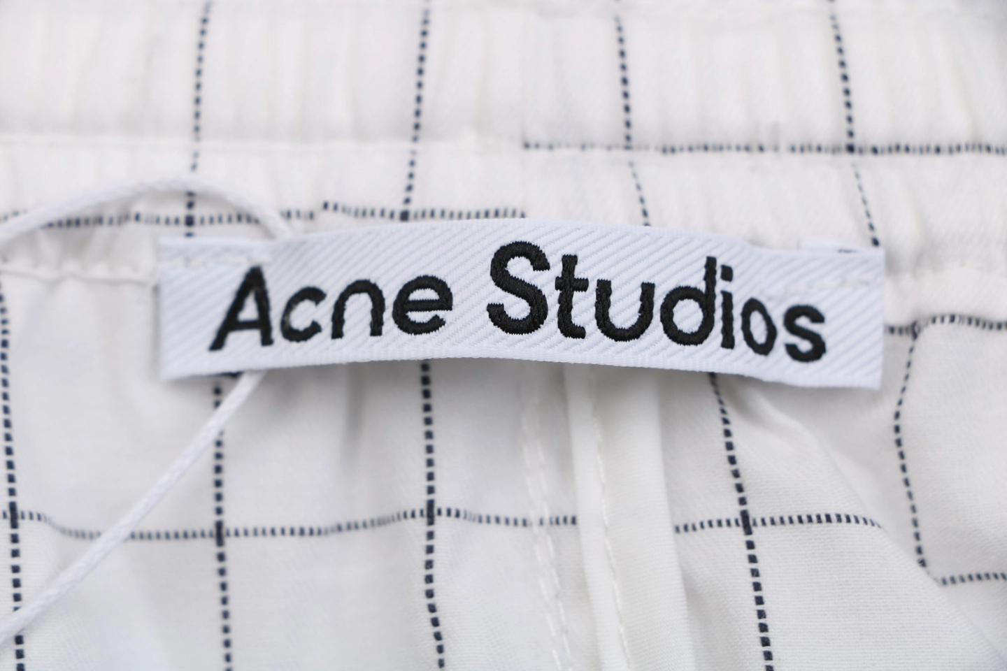 Acne Studios Grid Check Tailored Shorts Brand label