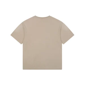 Acne Studios Signature Script Flocked T-Shirt Brown Back view