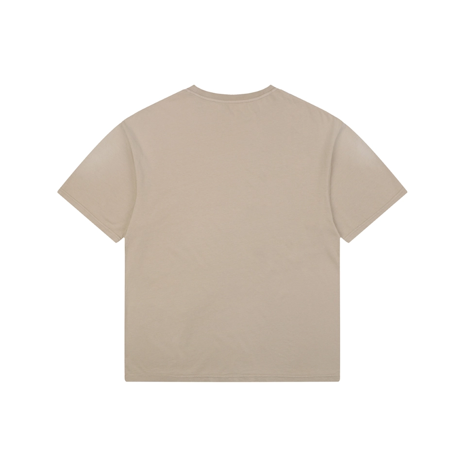 Acne Studios Signature Script Flocked T-Shirt Brown Back view