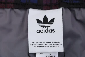 Adidas Originals Plaid Track Shorts Brand label