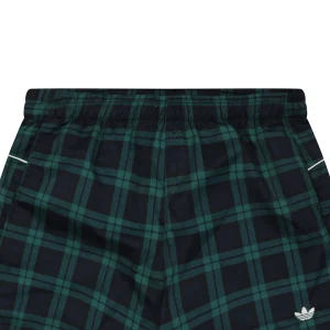 Adidas Originals Plaid Track Shorts Green