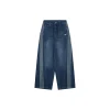 Ad Originals Three-Stripe Denim Wide-Leg Pants – Women’s (Blue/Black)