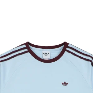 Adidas Originals Trefoil 3-Stripe Raglan T-Shirt Blue