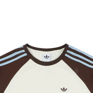 Adidas Originals Trefoil 3-Stripe Raglan T-Shirt White