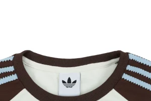 Adidas Originals Trefoil 3-Stripe Raglan T-Shirt White Collar