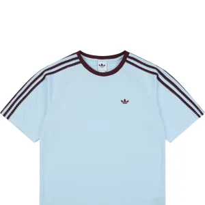 Adidas Originals Trefoil 3-Stripe Raglan T-Shirt Blue