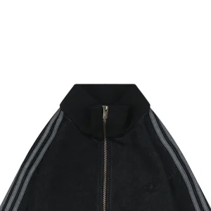 Adidas W71 Trefoil Denim Track Jacket Black