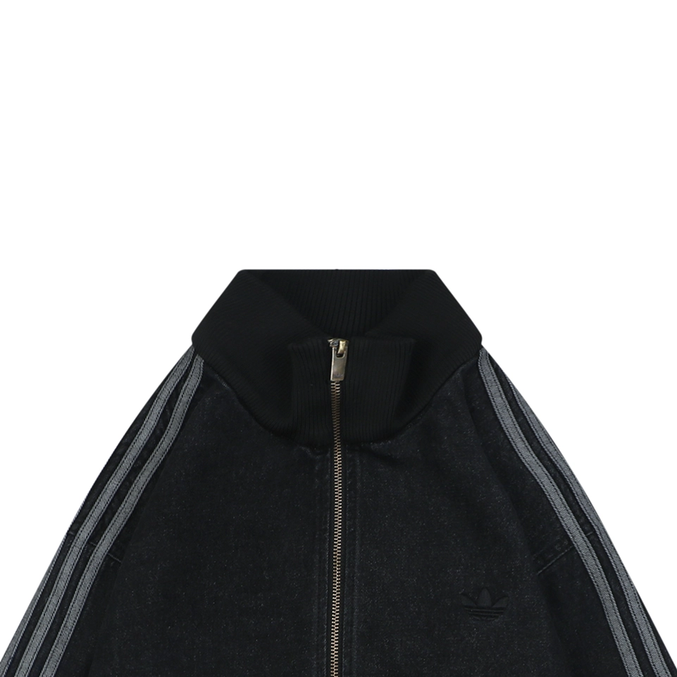 Adidas W71 Trefoil Denim Track Jacket Black