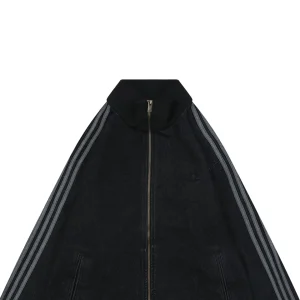 Adidas W71 Trefoil Denim Track Jacket Black