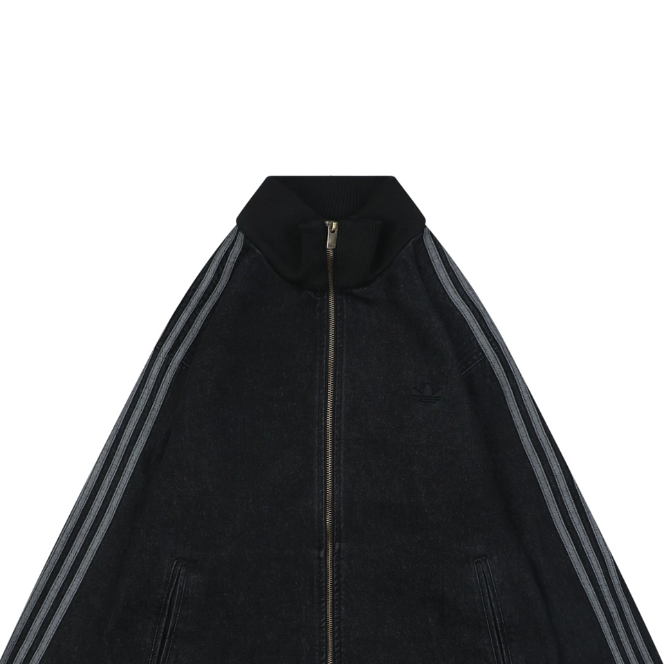 Adidas W71 Trefoil Denim Track Jacket Black