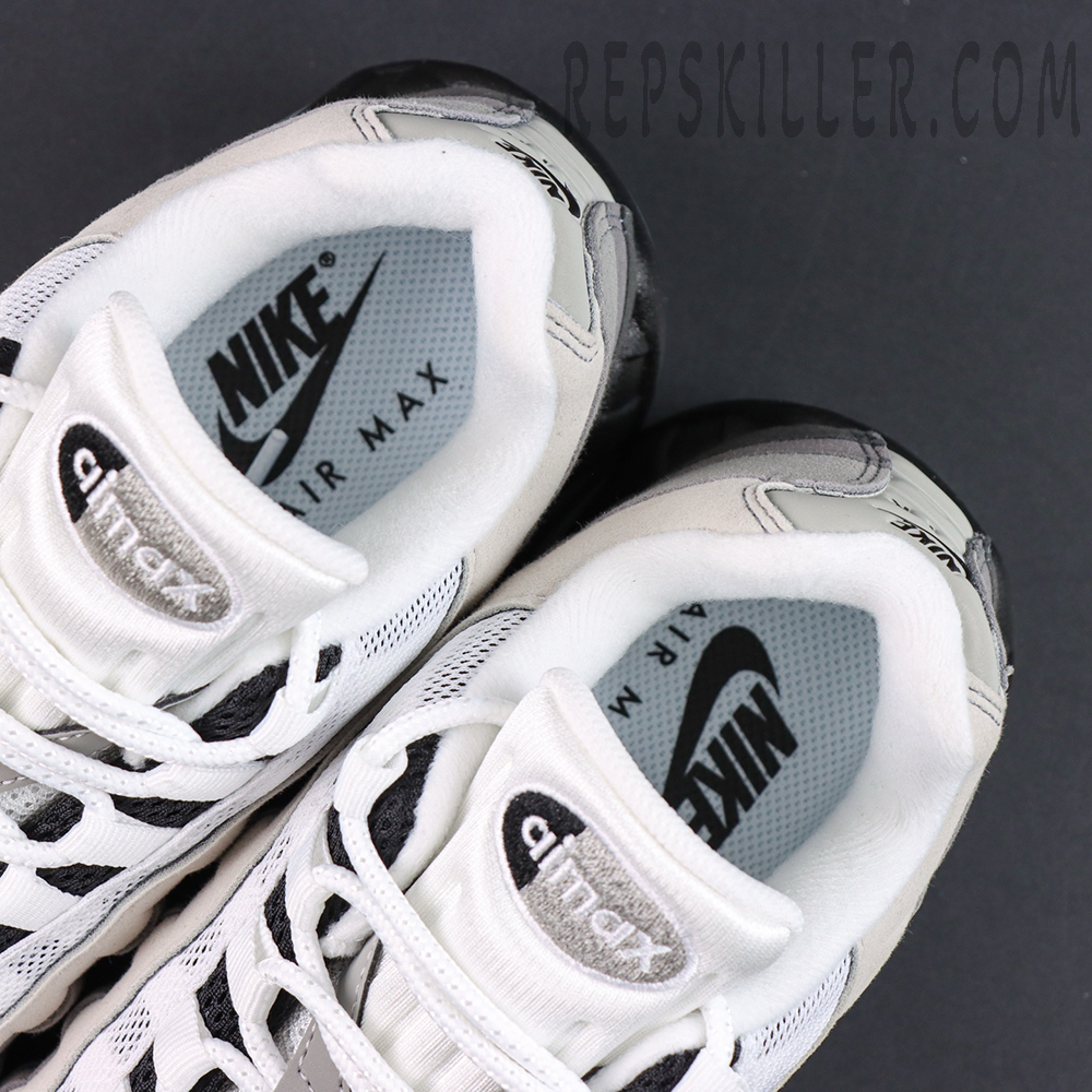 Nike Air Max 95 “Big Bubble - Granite” collar and insole detail with classic Air Max branding