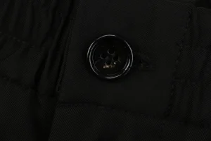Ami Paris Pocket Logo Tailored Shorts Button