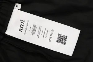 Ami Paris Pocket Logo Tailored Shorts Wash label