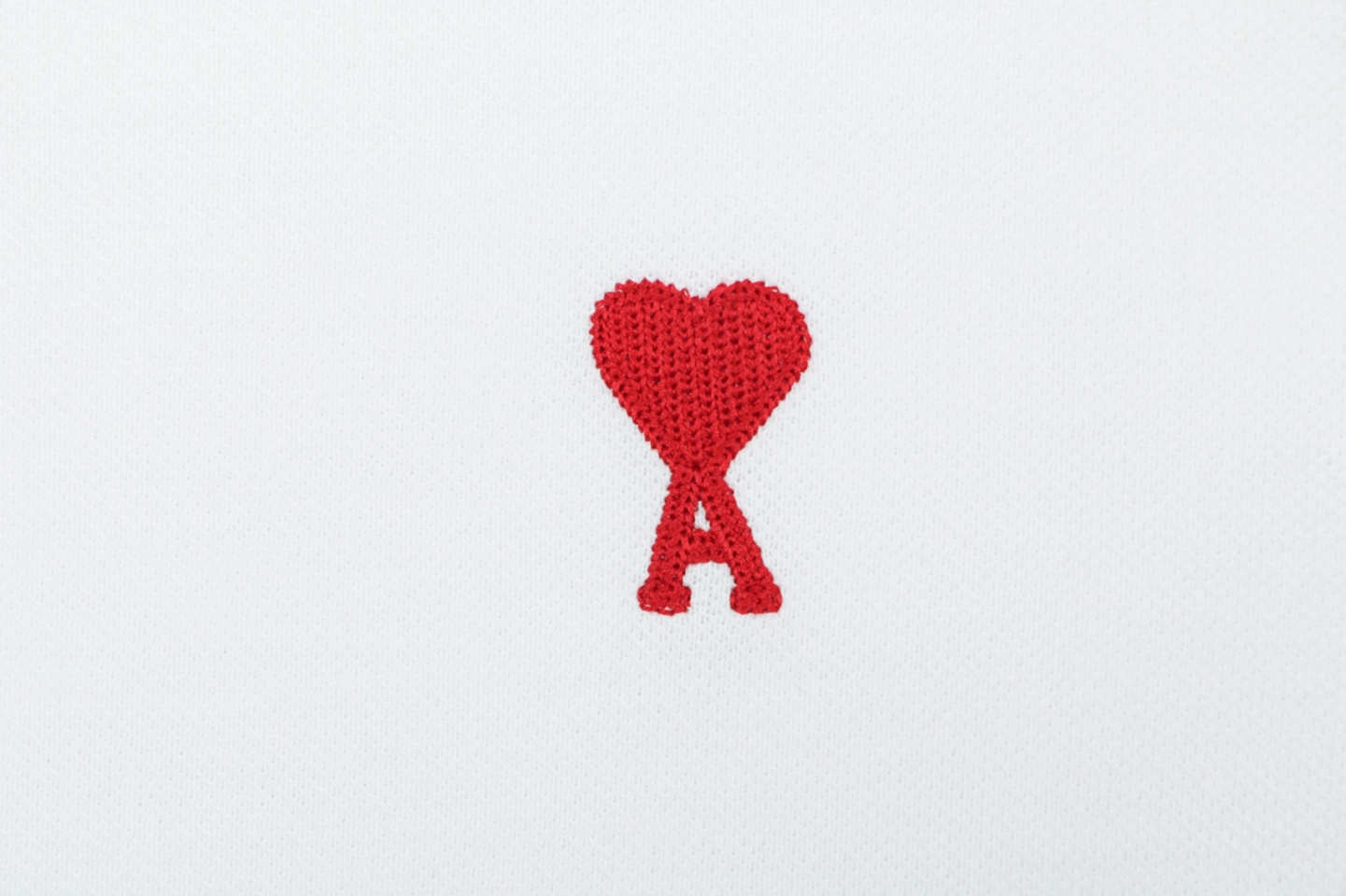 Ami de Coeur Heart Logo Polo T-Shirt White Brand