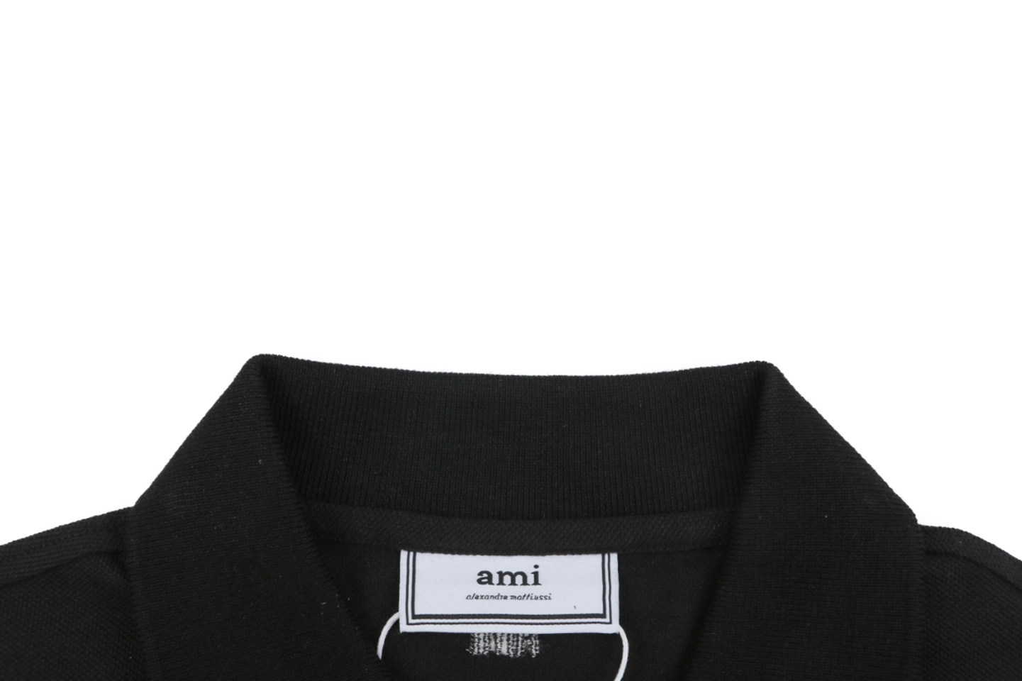Ami de Coeur Heart Logo Polo T-Shirt Black Collar