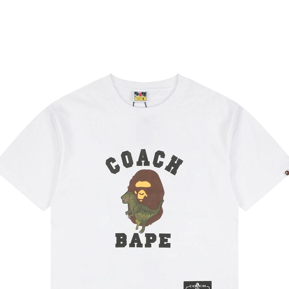 BAPE Dinosaur Ape Graphic T-Shirt White