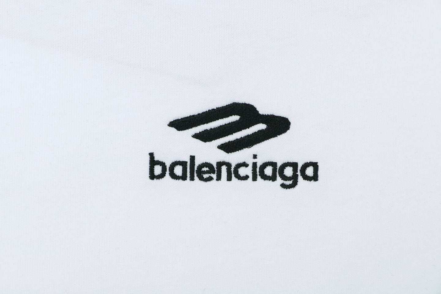 Balenciaga 3B Back Logo Embroidered Oversized T-Shirt White Brand