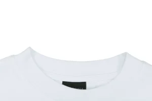 Balenciaga 3B Back Logo Embroidered Oversized T-Shirt White Collar