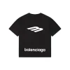 Blcg 3B Back Logo Embroidered Oversized T-Shirt (Black/White)