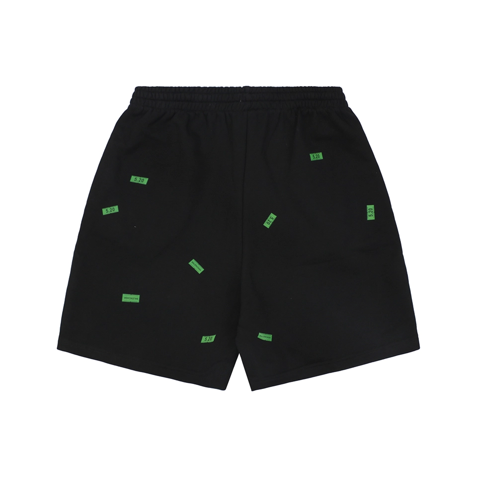 Balenciaga 520 Label Patchwork Shorts Back view