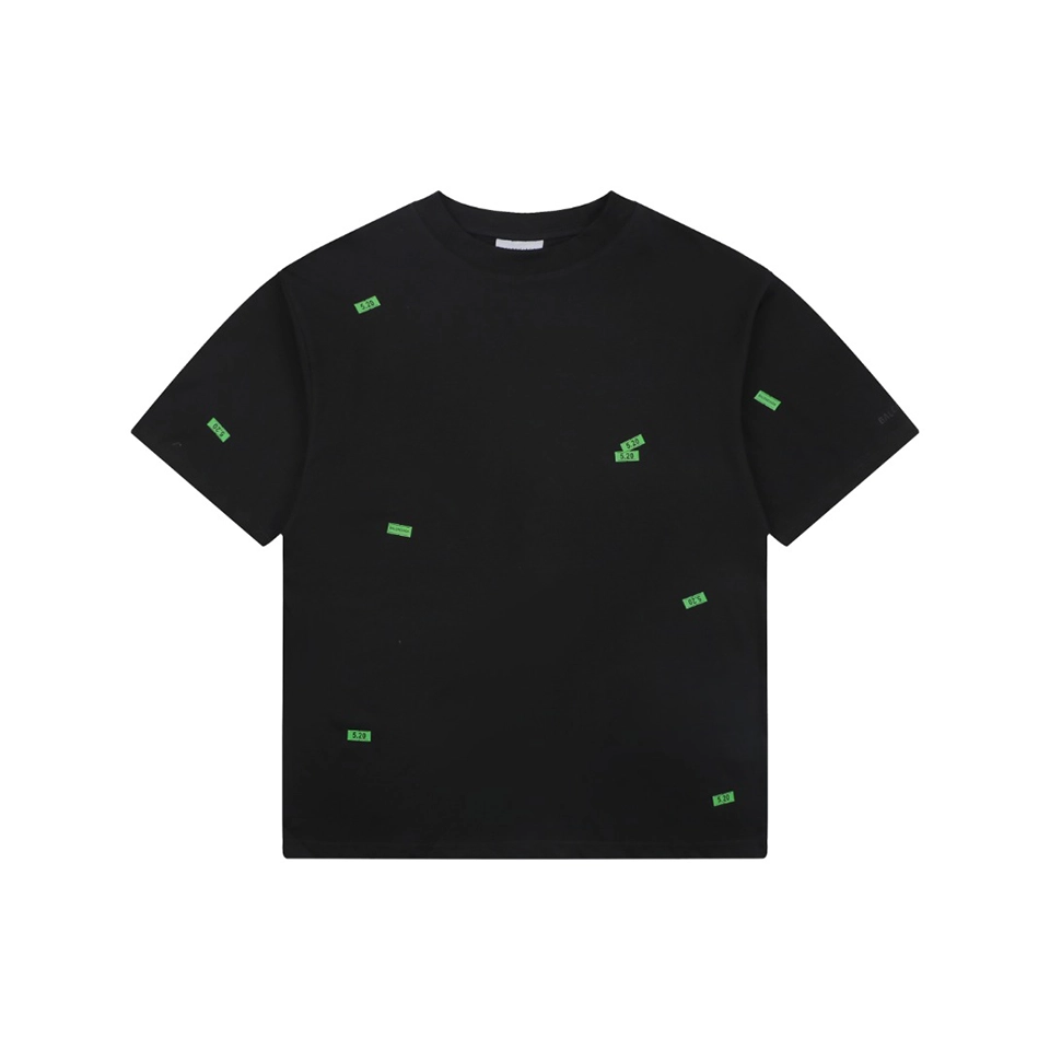 Balenciaga 520 Label Patchwork T-Shirt Front view