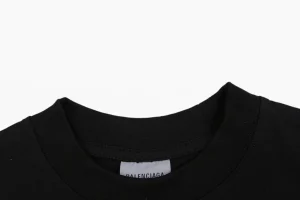 Balenciaga 520 Label Patchwork T-Shirt Collar