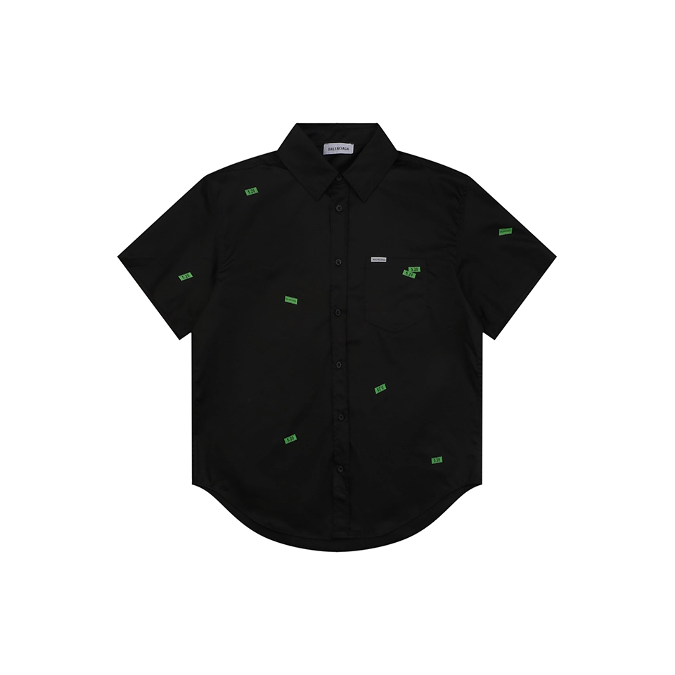 Balenciaga 520 Sticker Label Print T-Shirt Front view