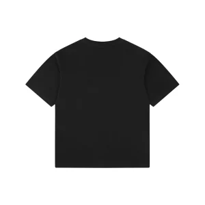 Balenciaga Blue Ring Logo Graphic T-Shirt Black Back view