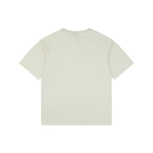 Balenciaga Blue Ring Logo Graphic T-Shirt Beige Back view