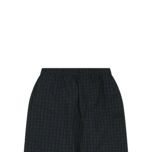 Balenciaga Circular Fine Plaid Wide-Leg Trousers