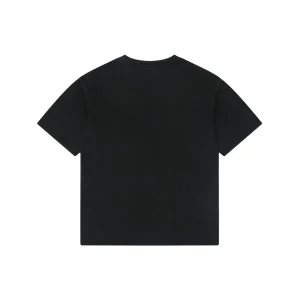 Balenciaga Double B Distressed Logo Washed T-Shirt Back view