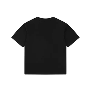 Balenciaga Grey Ring Logo Embroidered Oversized T-Shirt Back view