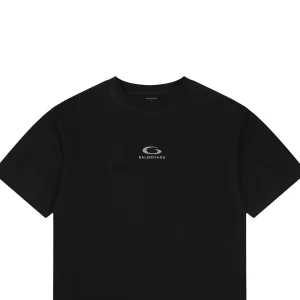 Balenciaga Grey Ring Logo Embroidered Oversized T-Shirt9.jpeg
