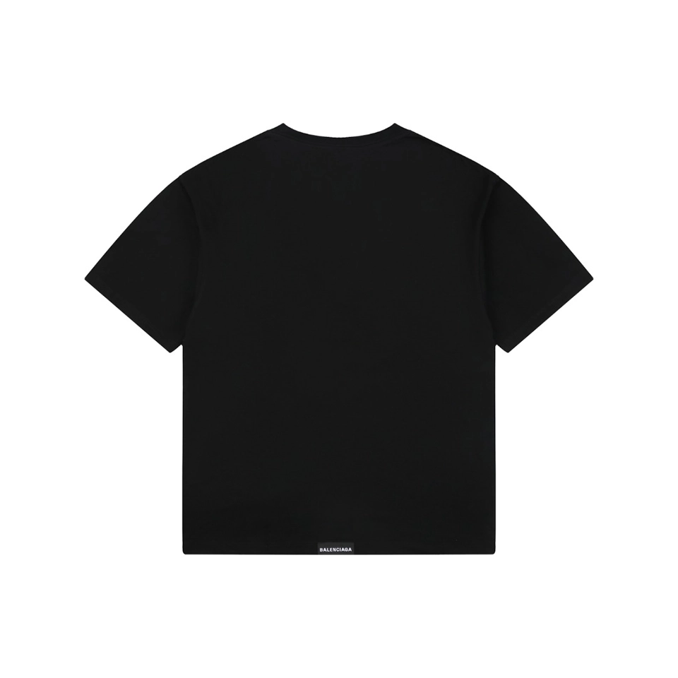 Balenciaga Hem Label Oversized T-Shirt Back view
