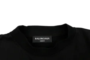 Balenciaga Hem Label Oversized T-Shirt Collar