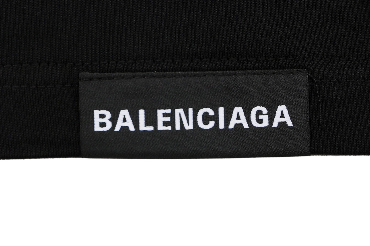 Balenciaga Hem Label Oversized T-Shirt Brand