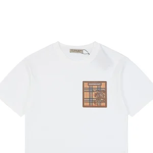 Burberry Check Knight Graphic T-Shirt White