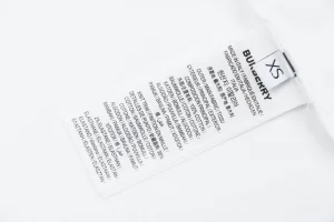 Burberry Check Knight Graphic T-Shirt White Wash label
